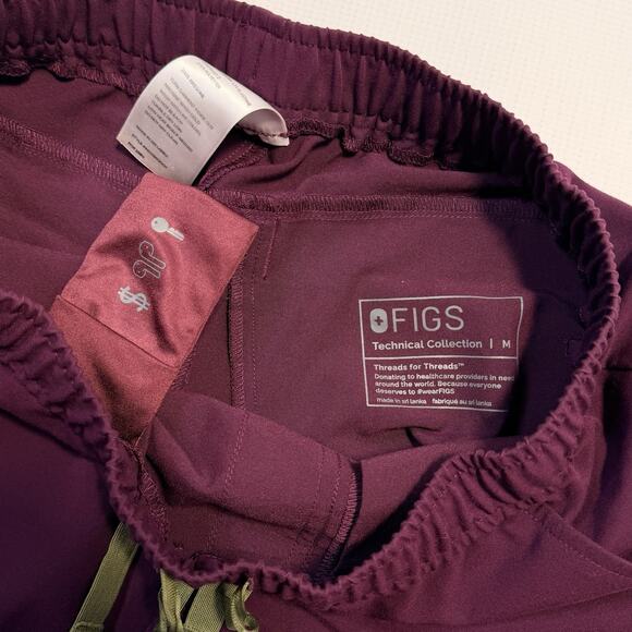 Figs Scrub Set Mens Medium Deep Purple Leon Top Tansen Jogger Pants - Picture 14 of 14